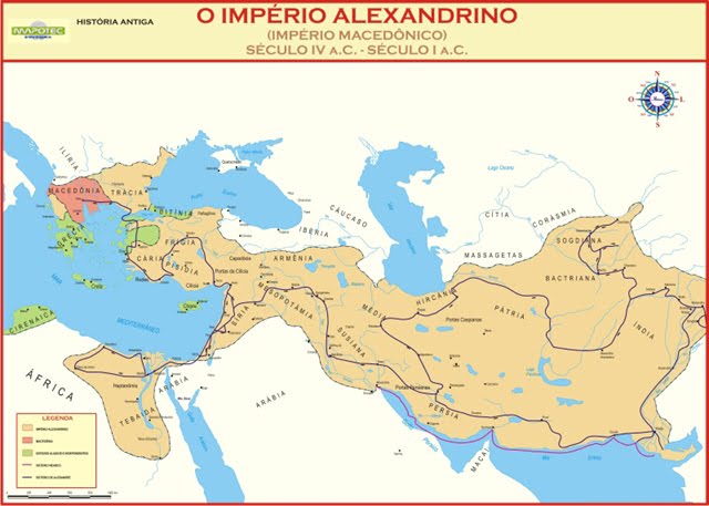 Helenismo IMpério Alexandrino Grécia Antiga Período Helênico Cultura Grega e Helenismo