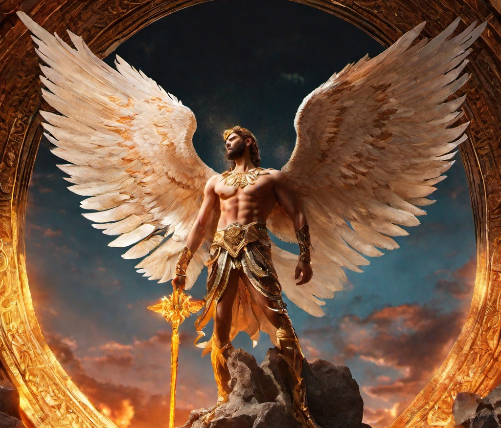 Na Bíblia, Lúcifer é descrito como um anjo caído que se rebelou contra Deus e foi expulso do céu.