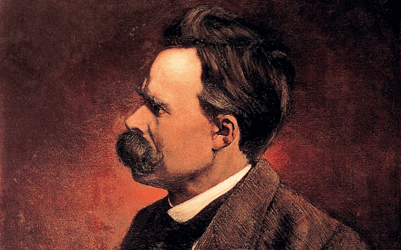 Retrato de Friedrich Nietzsche, autor do livro O Anticristo.